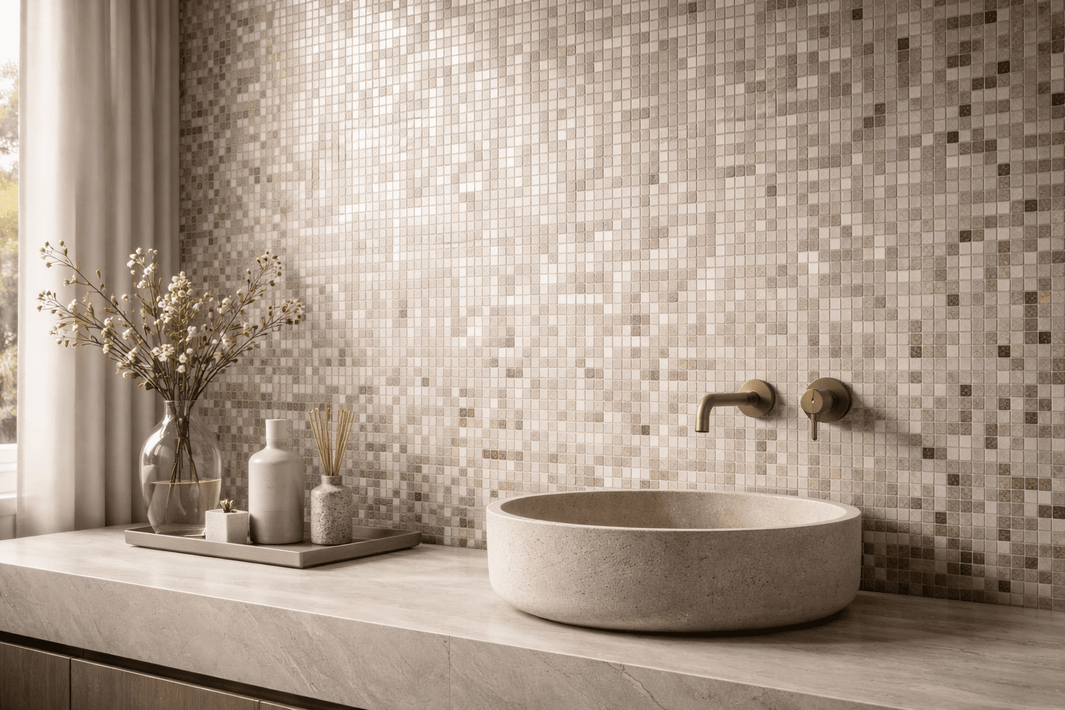 Mosaic Tiles at World of Wood Gwalior